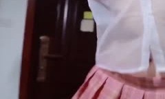 ⭐青春无敌⭐抖音风极品长腿推特网红女神dong小姐裸舞私拍可盐可甜各种制服情趣衣服跳着跳着就没了(25)