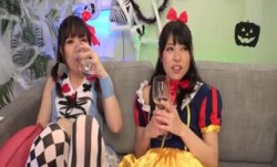 NNPJ-222ハロウィンで賑わう渋谷で美少女2人組をGET！！賞金50万円レズビアンミ