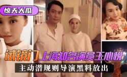 MissAV-新上市！【惊天大瓜】“试镜门”上海知名演员[王心悦]，主动潜规则导演黑料放出！!